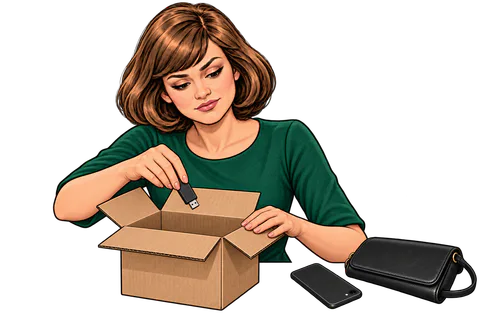 Illustration: Penny stops using the suspect device.