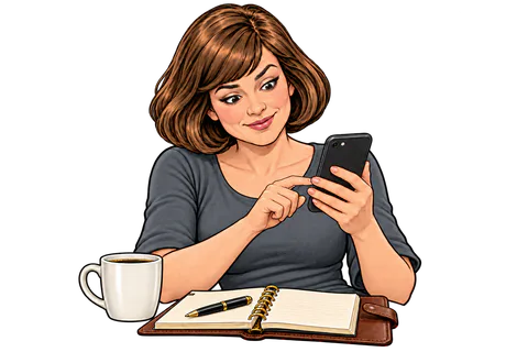 Illustration: She closes the form and opens official support herself.