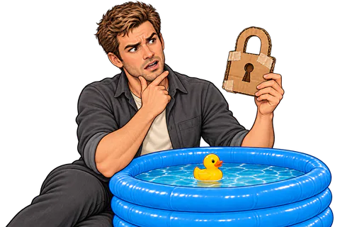 Illustration: The “locked liquidity” badge has no evidence.