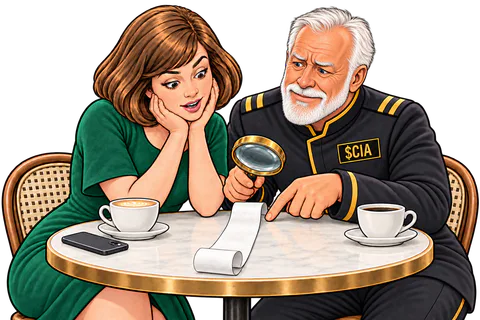 Illustration: “You skipped the part where he lives.”