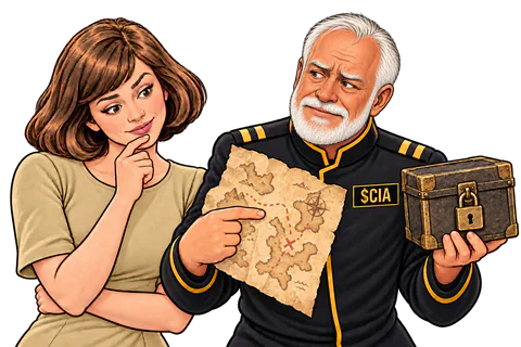 Illustration: Captain Harold shows what tracing can and cannot do.